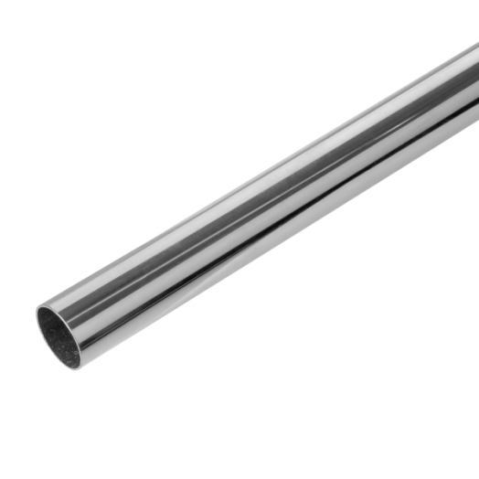 GARDRÓB AKASZTÓRÚD 25X2000MM KRÓMOZOTT, KEREK