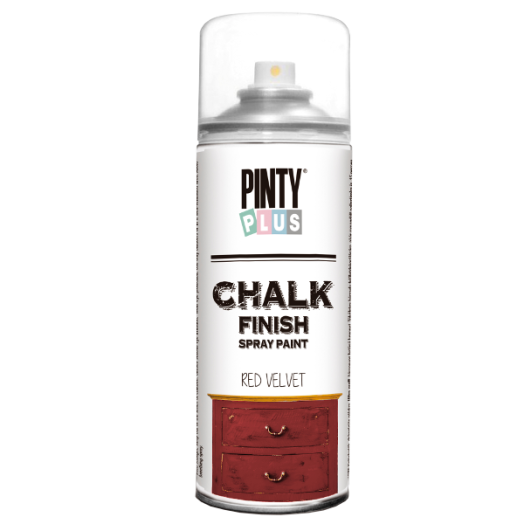 PINTY PLUS CHALK KRÉTA FESTÉK SPRAY 400ML CK804 BÁRSONY VÖRÖS