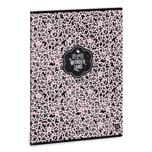 Ars Una Wonderland Ghost-pink extra kapcsos füzet-vonalas