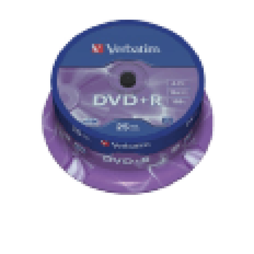 DVD+R lemez 4,7 GB 16x, 25db hengeren AZO