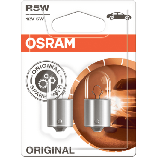 HELYZETJELZŐ R5W, 12V/5W, OSRAM     BA15S, BLISZTER 2DB