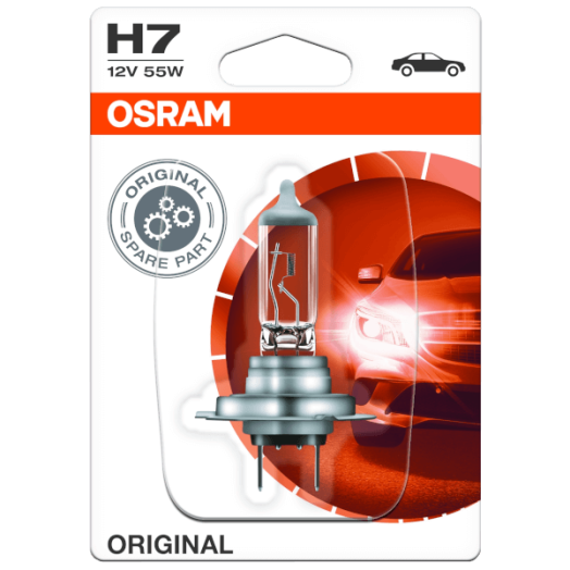 FÉNYSZÓRÓ H7, 12V/55W, OSRAM        PX26D BLISZTER