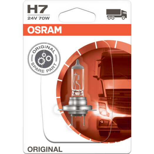 FÉNYSZÓRÓ STANDARD IZZÓ H7, 24V/70W TEHERGÉPKOCSI, OSRAM