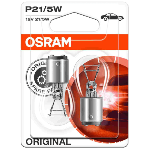 FÉKLÁMPA + HÁTSÓ HELYZETJELZ. OSRAM P21/5W, 12V 21/5W BAY15D, BLISZTER