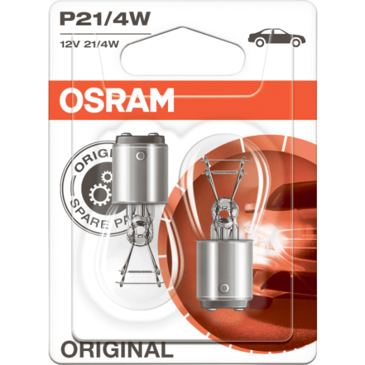 IZZÓ OSRAM P21/4W, 2 IZZÓSZÁL, WHIT