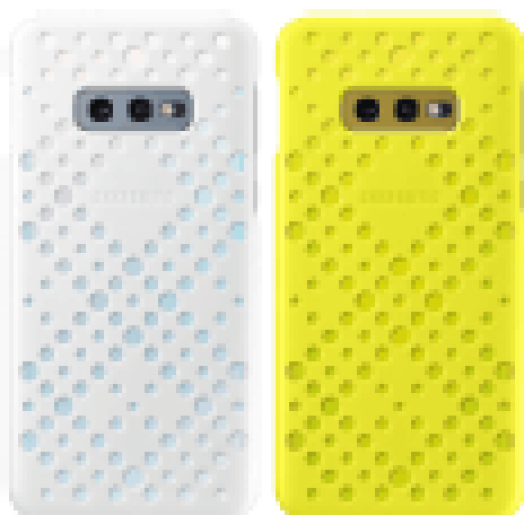 Samsung Galaxy S10E Pattern cover Fehér/Sárga (OSAM-EF-XG970CWEG)