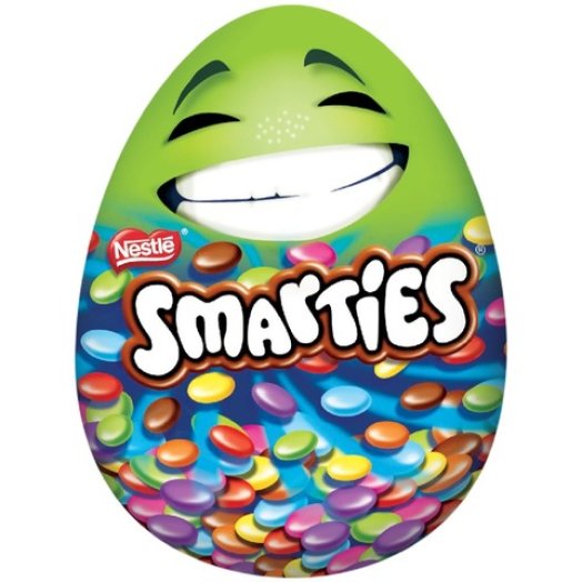Smarties húsvéti tojás drazséval