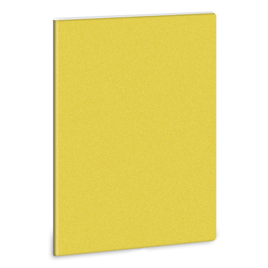 glitter-sárga füzet A/4 négyzethálós
