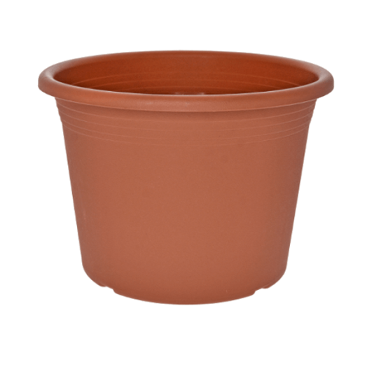 VIRÁGCSERÉP MŰANYAG 15CM TERRACOTTA SZÍNBEN