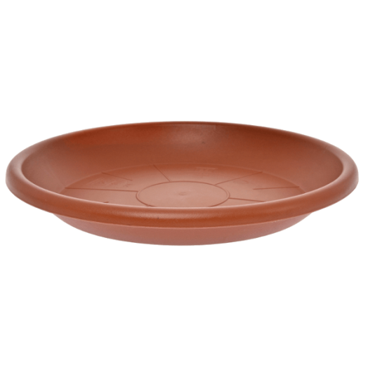 ALÁTÉT MŰANYAG 14CM TERRACOTTA SZÍNBEN KEREK