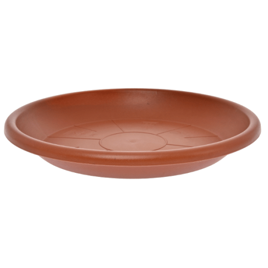 ALÁTÉT MŰANYAG 29CM TERRACOTTA SZÍNBEN KEREK