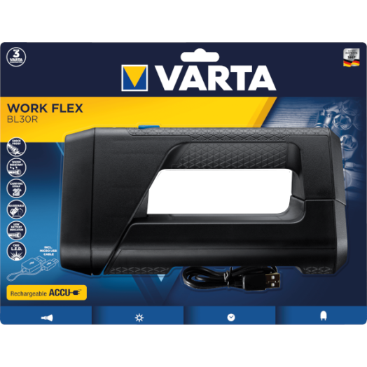 VARTA WORK BL30R MUNKALÁMPA LI-ION AKKU USB-VEL TÖLTHETŐ