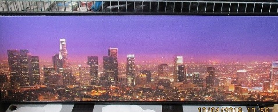 FALIKÉP 30X100CM VÁROS ESTE MŰVÁSZONRA NYOMTATOTT Outlet