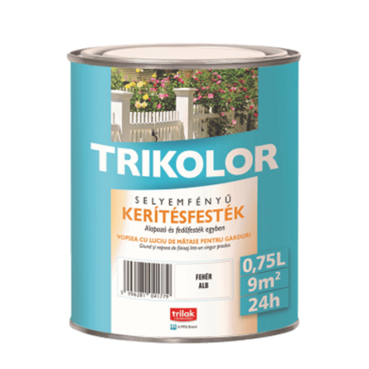 TRIKOLOR KERÍTÉSFESTÉK 0,75L SELYEMFÉNYŰ KIRÁLYKÉK