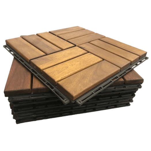 FA JÁRÓLAP 30X30X1,9CM 6DB/CSOMAG VÍZÁLLÓ,AKÁC FÁBÓL 12LÉCBŐL