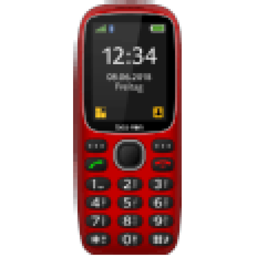 SL-360 Ergonómikus piros kártyafüggetlen mobiltelefon
