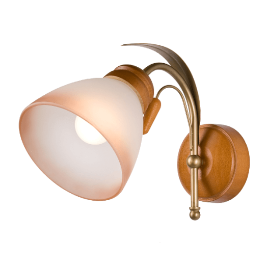 TULIPAN FALI LÁMPA E27 1×60W TÖLGY/BRONZ