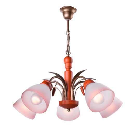 TULIPAN FÜGGESZTÉK E27 5X60W TÖLGY