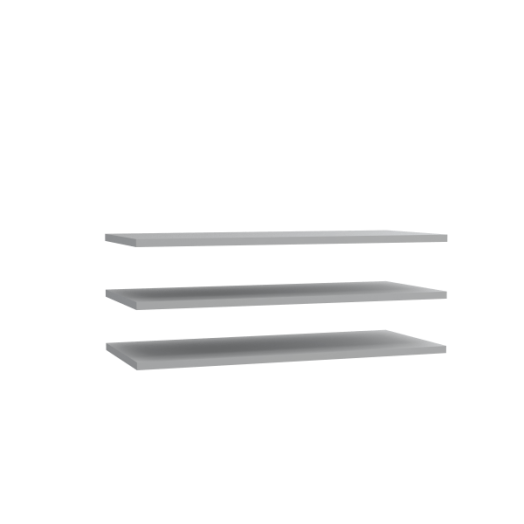 COLLET POLC SZÜRKE 3DB-OS SZETT 97,8X42X2,2CM