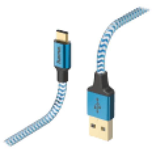 Adatkábel USB A - USB Type-C, kék, 1,5m (178295)
