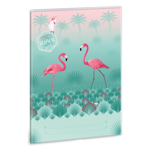 Pink flamingo füzetborító A/5