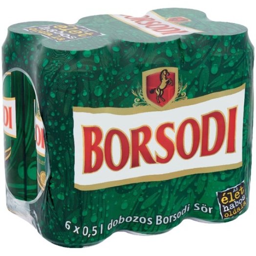 Borsodi dobozos sör multipack
