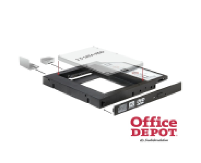 Delock 61993 Slim SATA 5.25" HDD/SSD beépítő-keret 12 mm