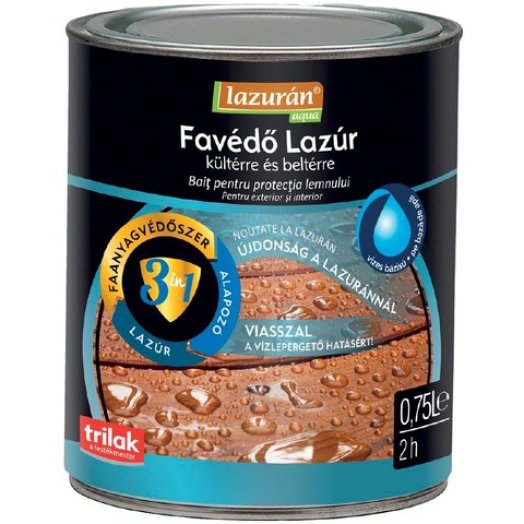 Lazurán Aqua favédő lazúr 3 in 1