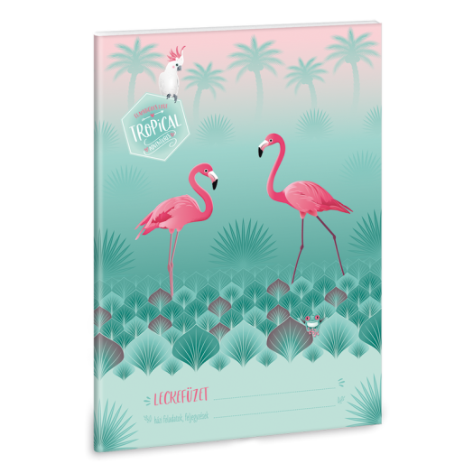 Pink flamingo A/5 leckefüzet