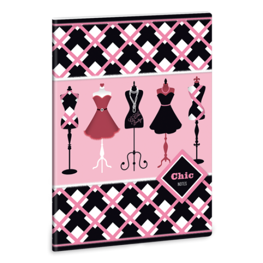 Ars Una Chic notes-boutique A/5 extra kapcsos füzet-szótár