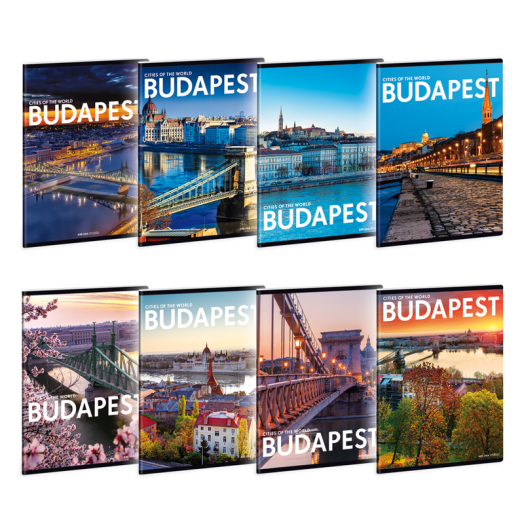 Ars Una Cities-Budapest A/5 extra kapcsos füzet-kockás