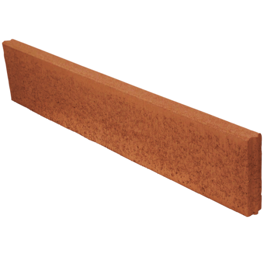 KERTI SZEGÉLYKŐ VÖRÖS 100X20X5CM 1DB/FM
