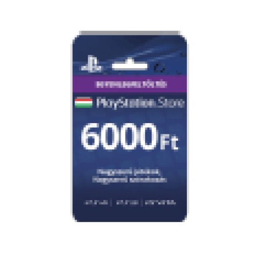 PlayStation Network 6000 forintos feltöltőkártya