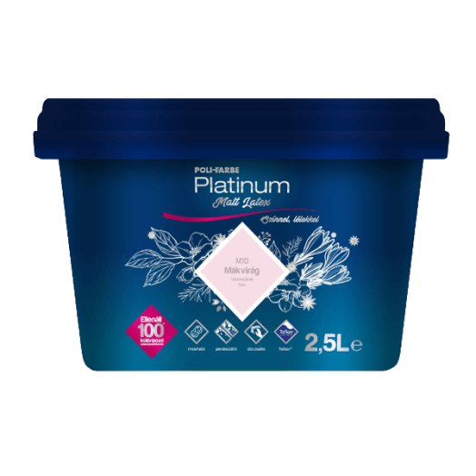 PLATINUM MATT LATEX 2,5L MÁKVIRÁG M10