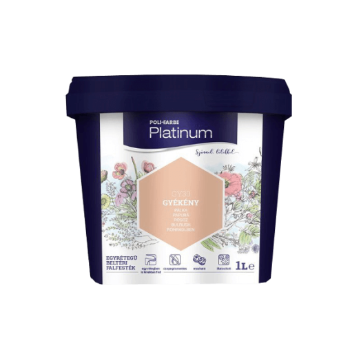PLATINUM SZÍNES FALFESTÉK 1L KÖRÖMVIRÁG K20