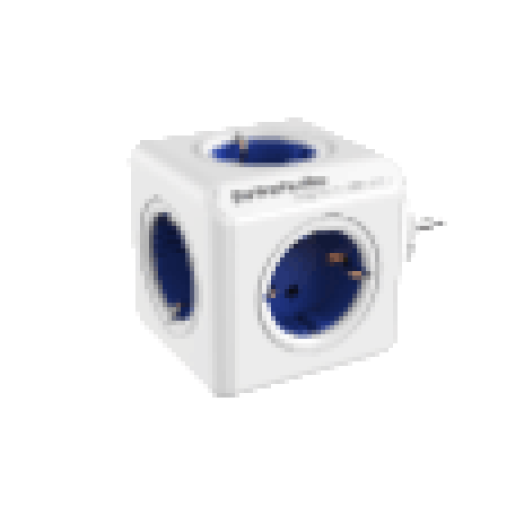1100BL/DEORPC PowerCube Original hálózati elosztó, 5 dugalj, fehér-kék