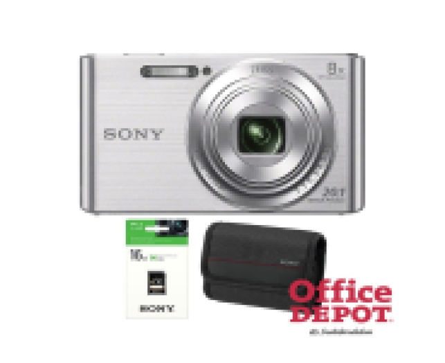 Sony DSC-W830S 16 GB kártya táska kit ezüst digitális fényképezőgép