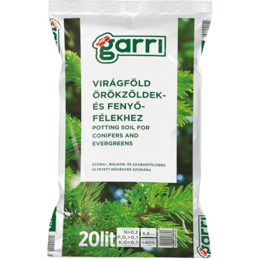 GARRI VIRÁGFÖLD ÖRÖKZÖLDEKHEZ ÉS FENYŐFÉLÉKHEZ 20L