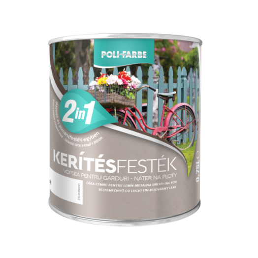 POLI-FARBE KERÍTÉSFESTÉK 0,75L FEHÉR