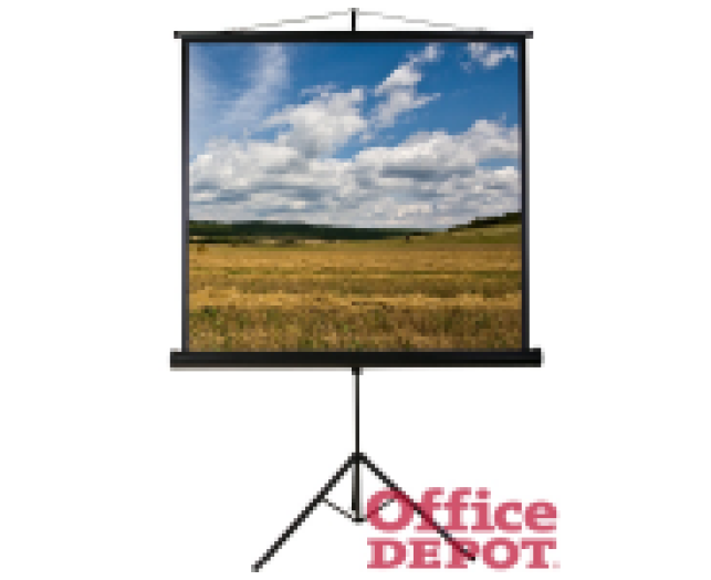 Funscreen Tripod 1:1 160cm×160cm hordozható 3 lábú állványos vetítővászon