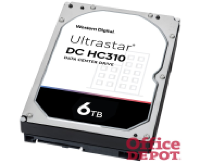 Western Digital 3,5" 6000GB belső SATAIII 7200RPM 256MB Ultrastar DC HC310 HUS726T6TALE6L4 winchester