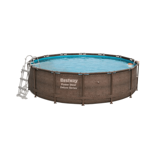 FÉMVÁZAS MEDENCE SZETT LIPARI RATTAN 427X107CM
