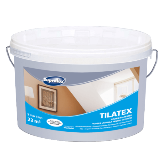 BELTÉRI FEHÉR FALFESTÉK SUPRALUX TILATEX 2L