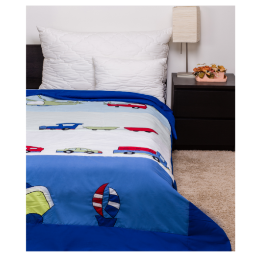 ÁGYTAKARÓ 140X240CM AUTÓS 50% PAMUT - 50% POLIÉSZTER Outlet