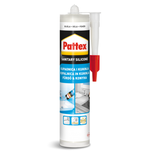 PATTEX SZANITER SZILIKON RAGASZTÓ 280ML FEHÉR