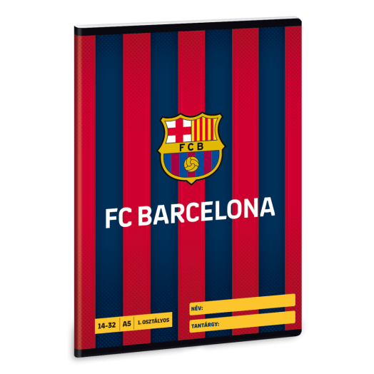 FC Barcelona A/5 1. oszt. füzet 1432