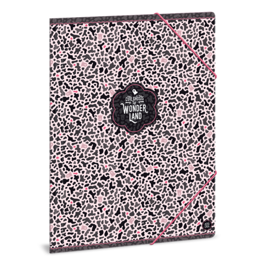 Wonderland Ghost-pink gumis dosszié A/4