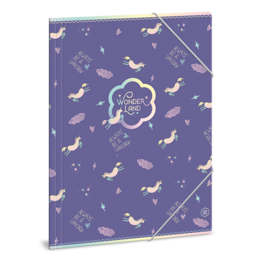 Wonderland Unicorn gumis dosszié A/4