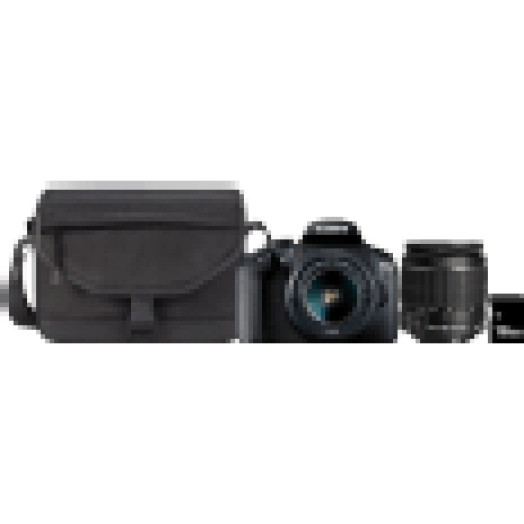 EOS 2000D DSLR fényképezőgép + EF-S 18-55 mm IS II + SB130 táska + 16GB SD kártya