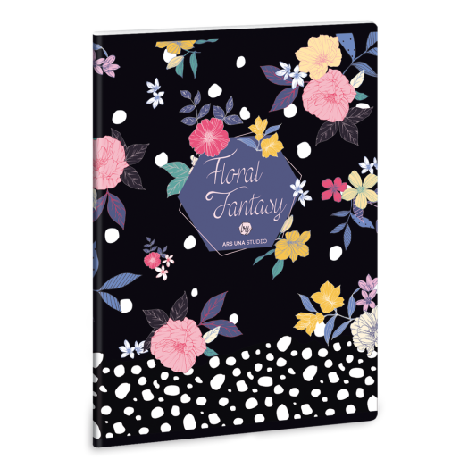 Ars Una Floral Prism A/5 extra kapcsos füzet-szótár